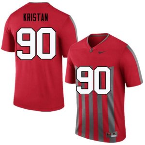NCAA Ohio State Buckeyes Men's #90 Bryan Kristan Throwback Nike Football College Jersey EXB3845NO